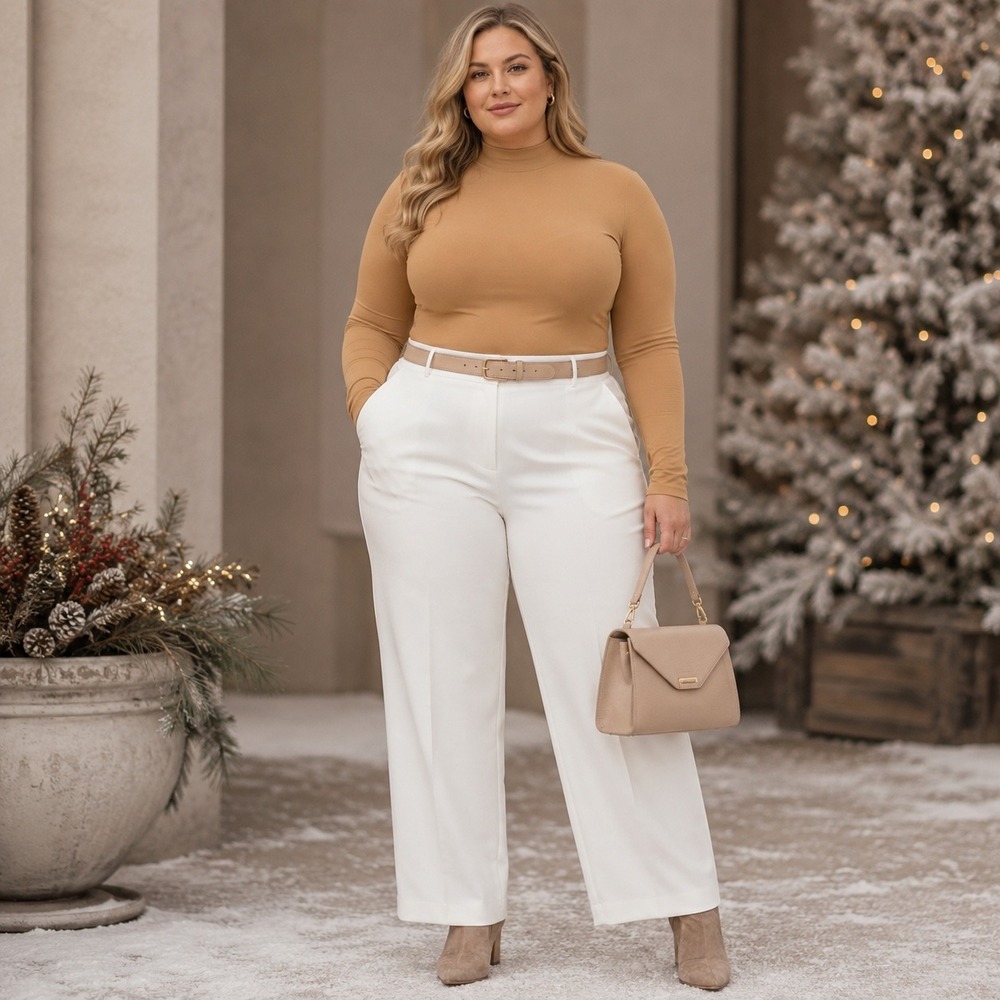 SKIMS Soft Smoothing Seamless Turtleneck NEW‎ Ochre 4X